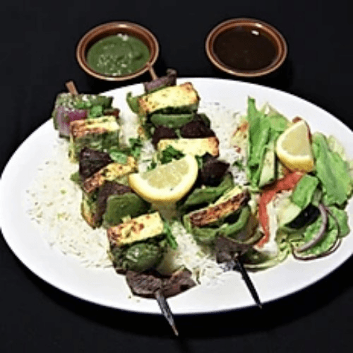 Haryali Paneer Tikka (2 Skewers)