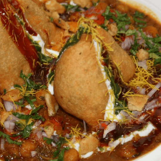 Samosa Chaat.