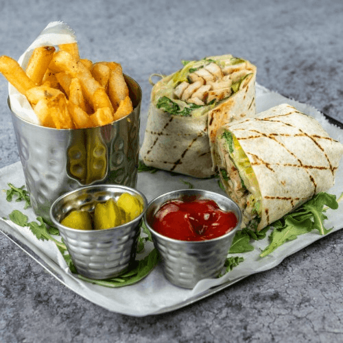 Chicken Caesar Wrap.