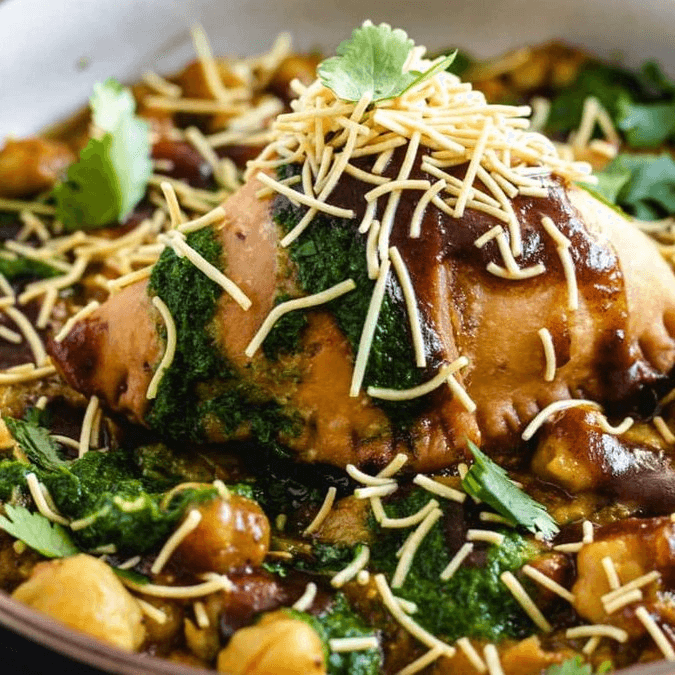 10. Samosa Chaat.