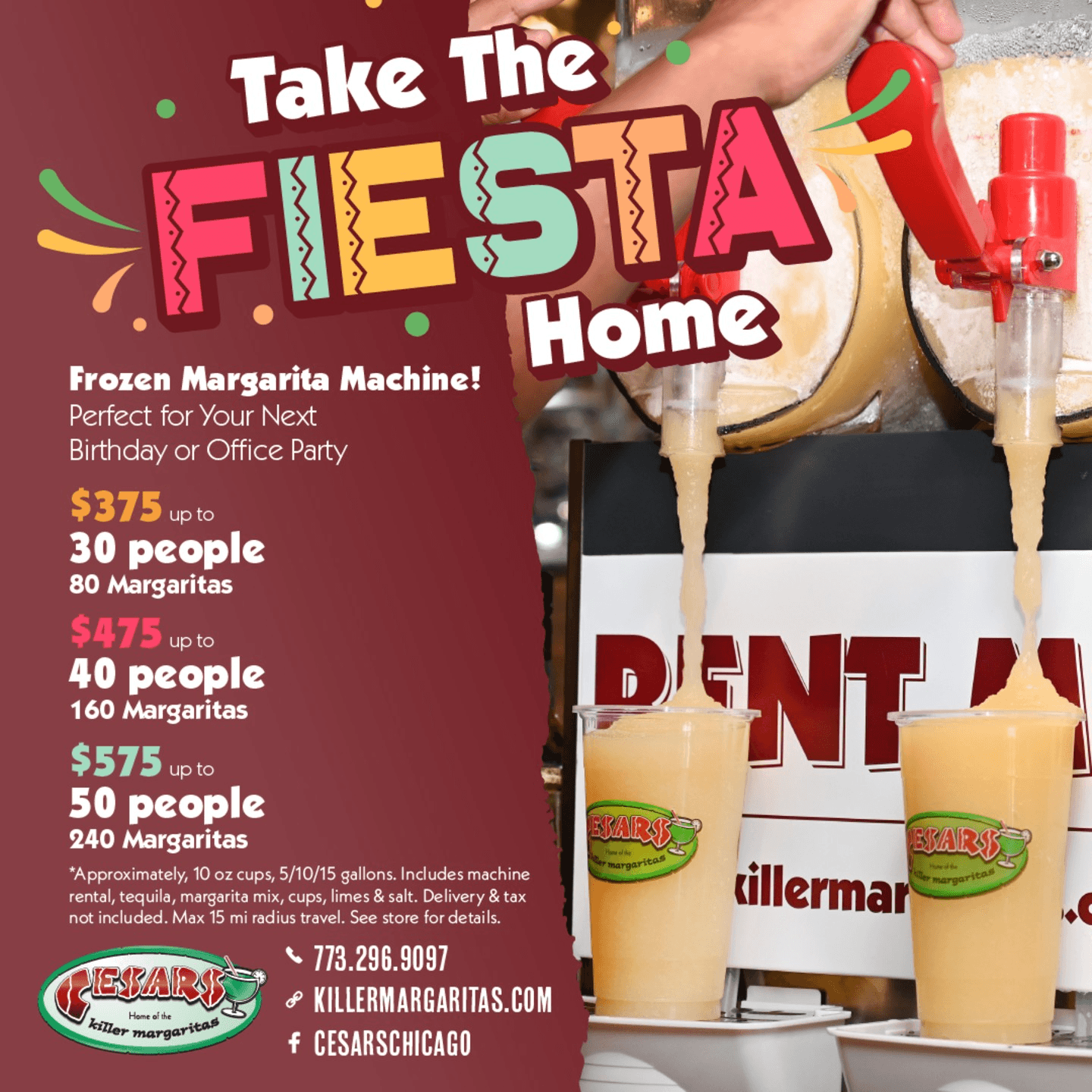 📦 Margarita Machine Packages