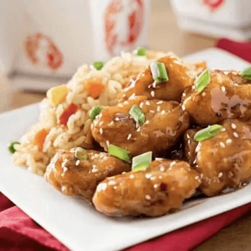 Sesame Chicken Dinner.