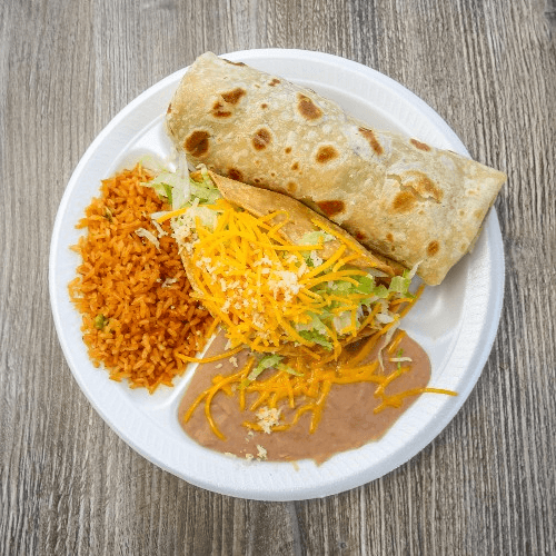 Classic Chicken Burrito.