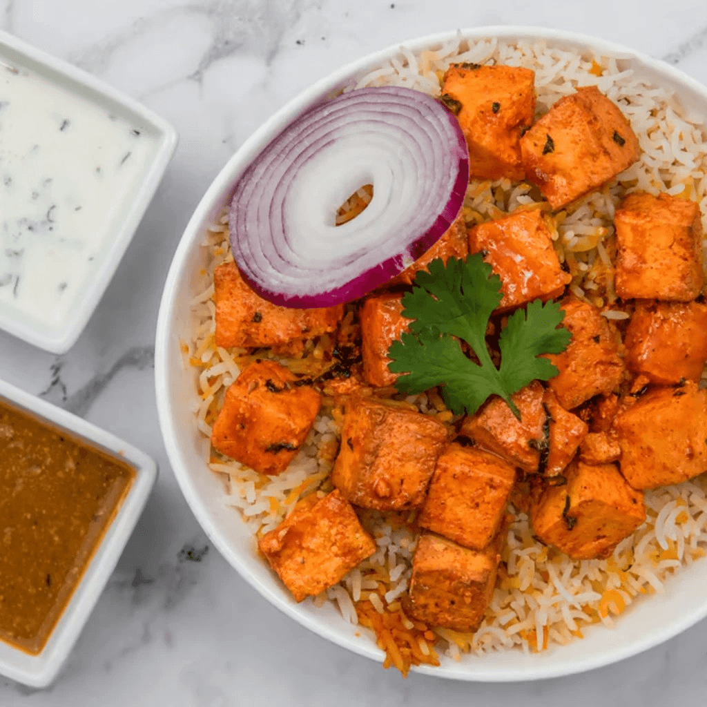 Paneer Tikka Biryani Bucket Biryani.
