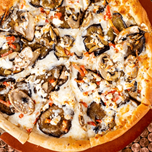 Roasted Eggplant Pizza