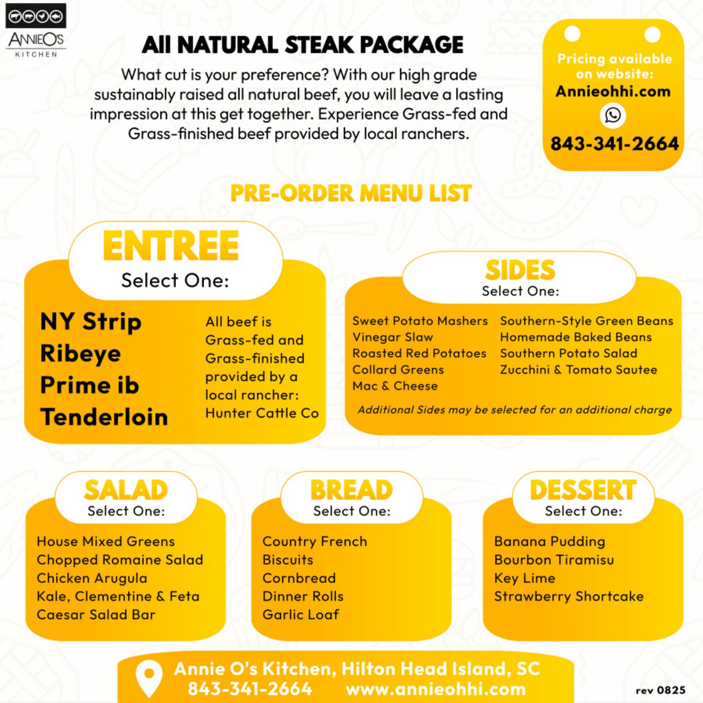 All Natural Steak Package