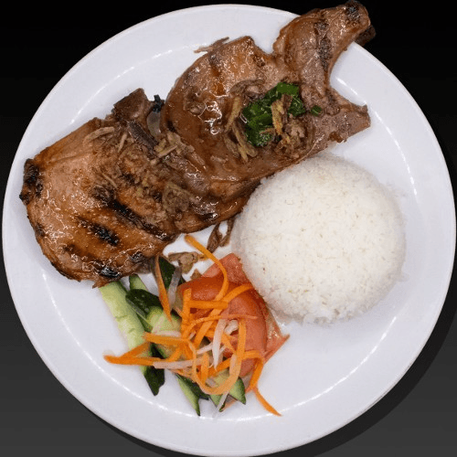 Grilled Pork Chop Rice Plate 