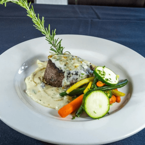 Black & Bleu Filet Mignon.