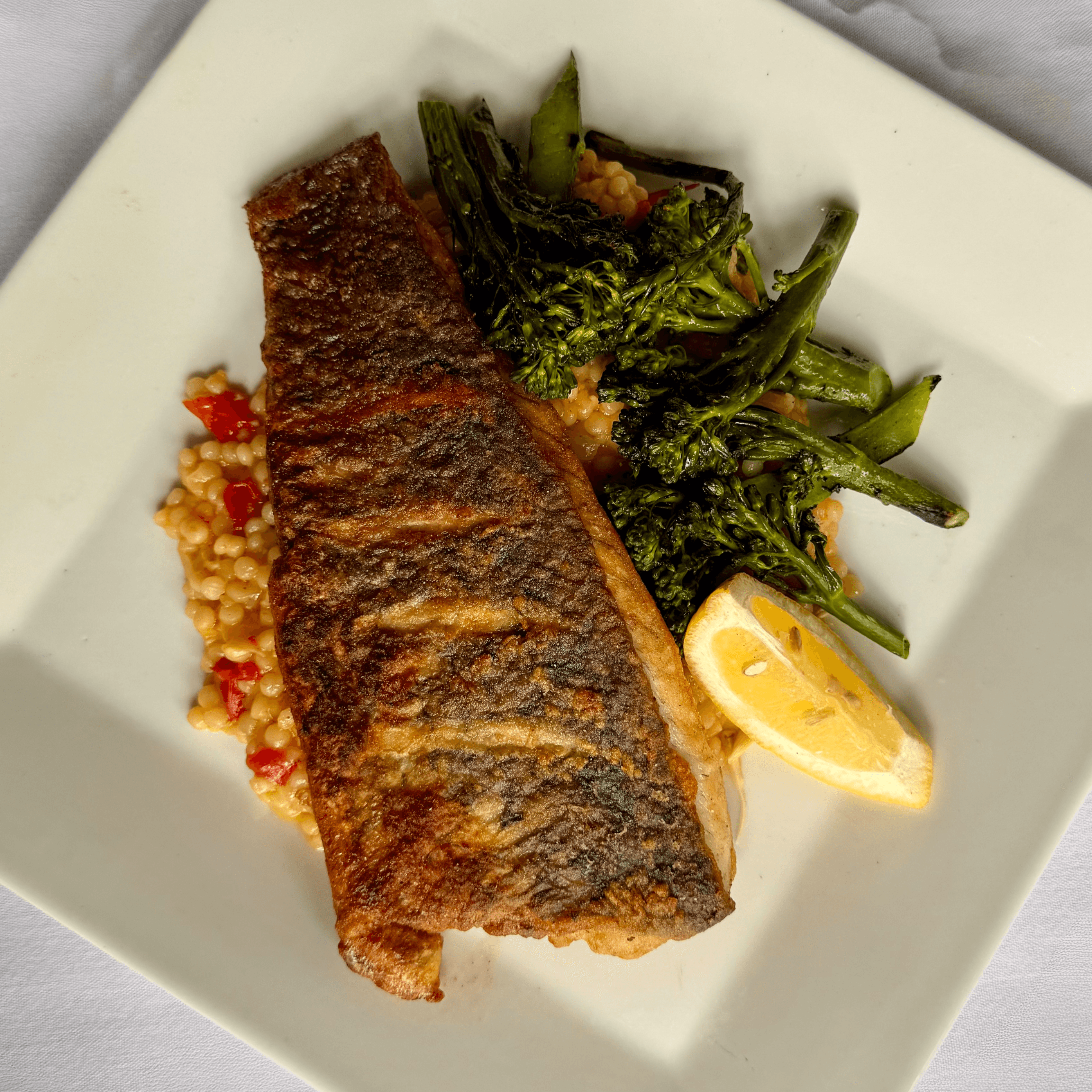 Chef Nate's Lemon Dill Salmon.