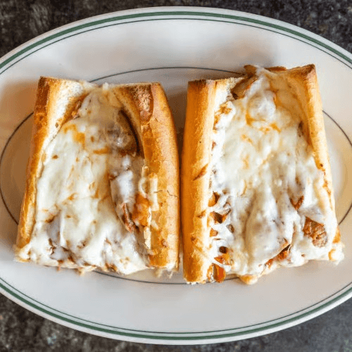 Sausage & Pepper Parmigiana Sub.