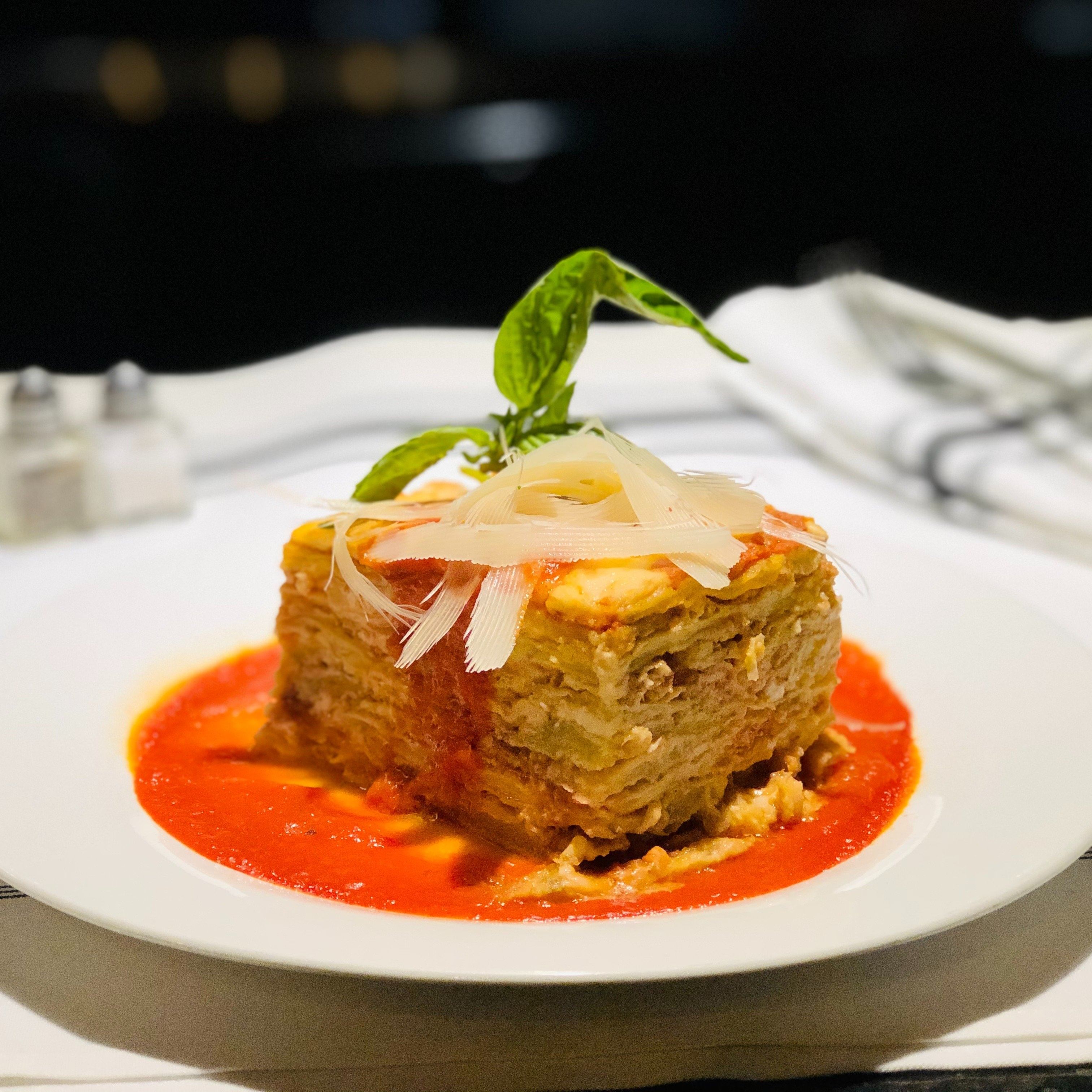 Eggplant Parmigiana.