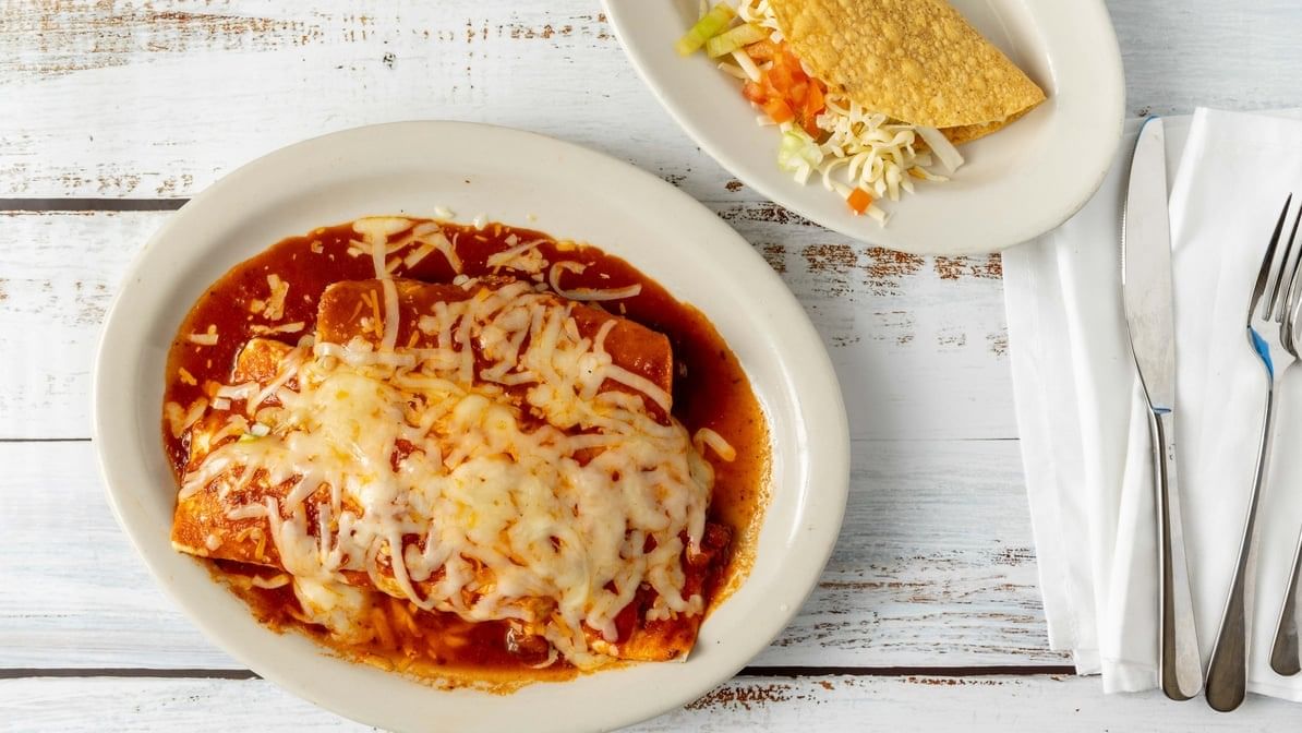 D. One Beef Taco, One Burrito & One Beef Enchilada.