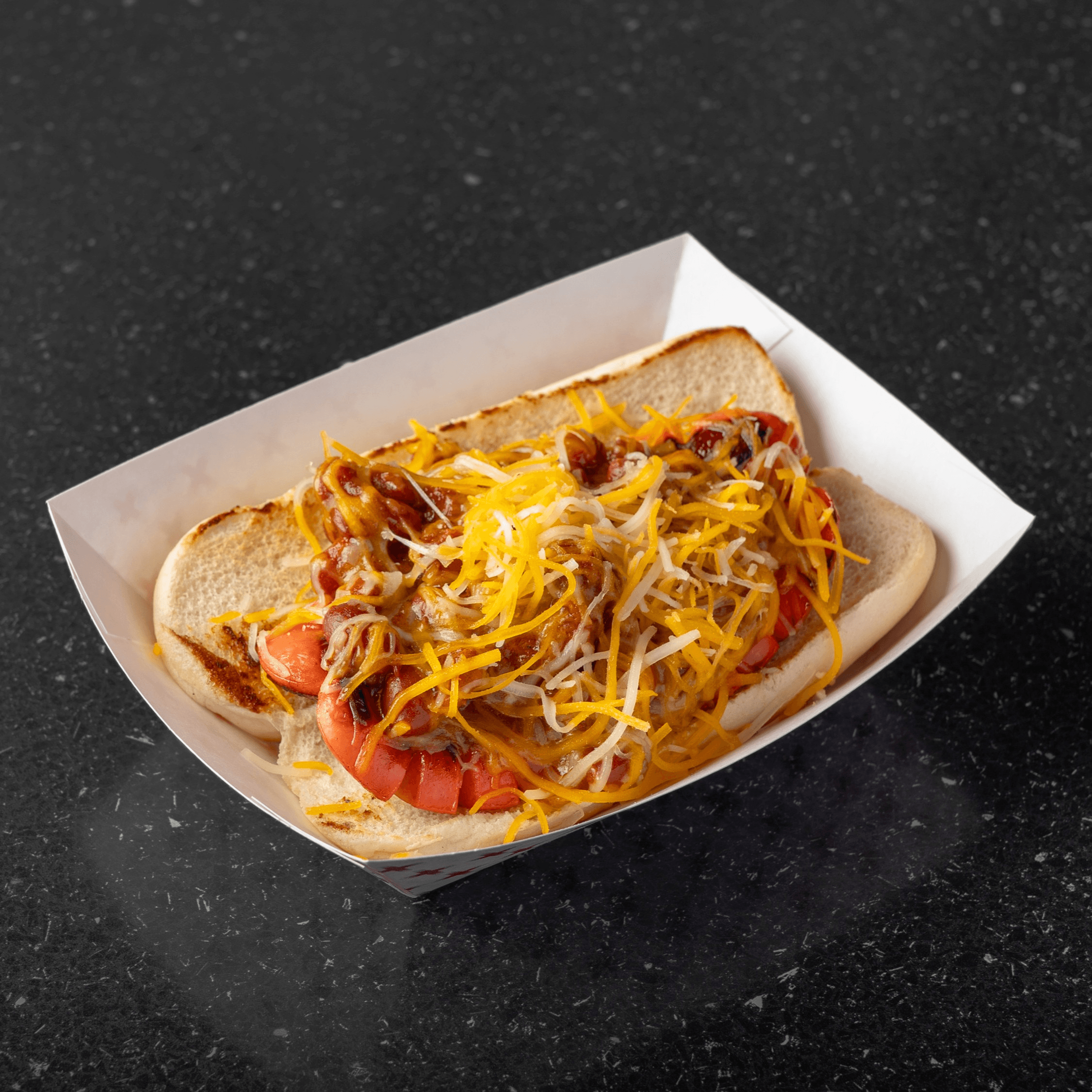 Chili Cheese Dog.