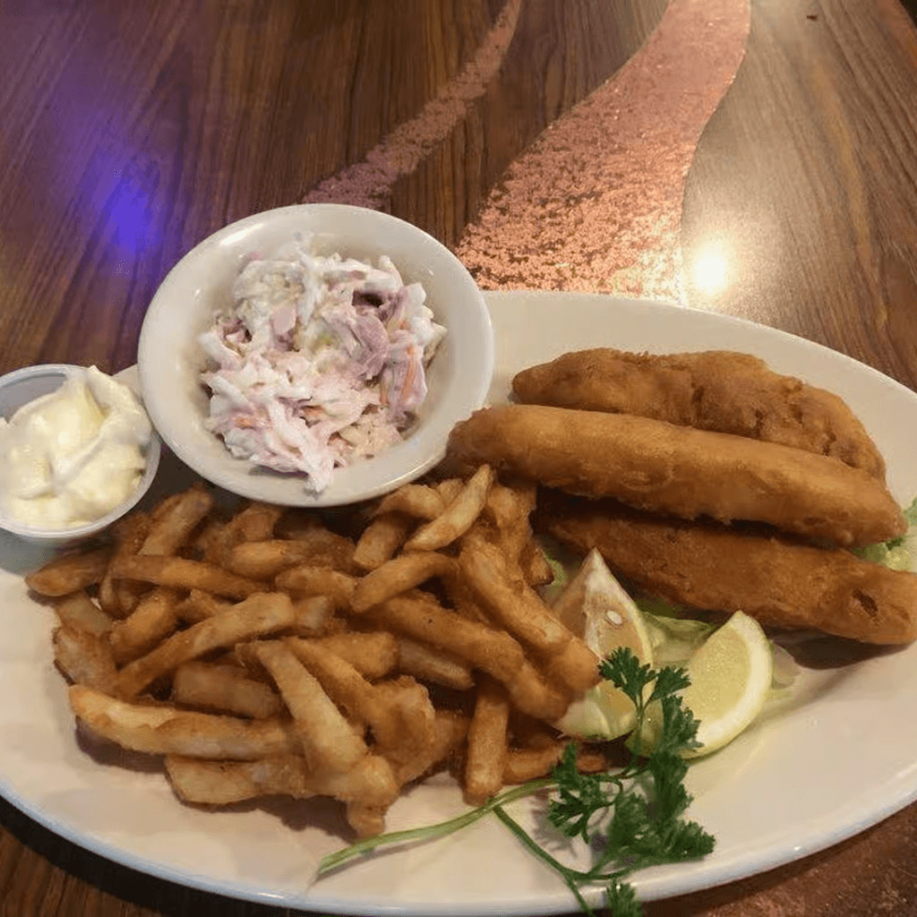 Halibut Fish & Chips.