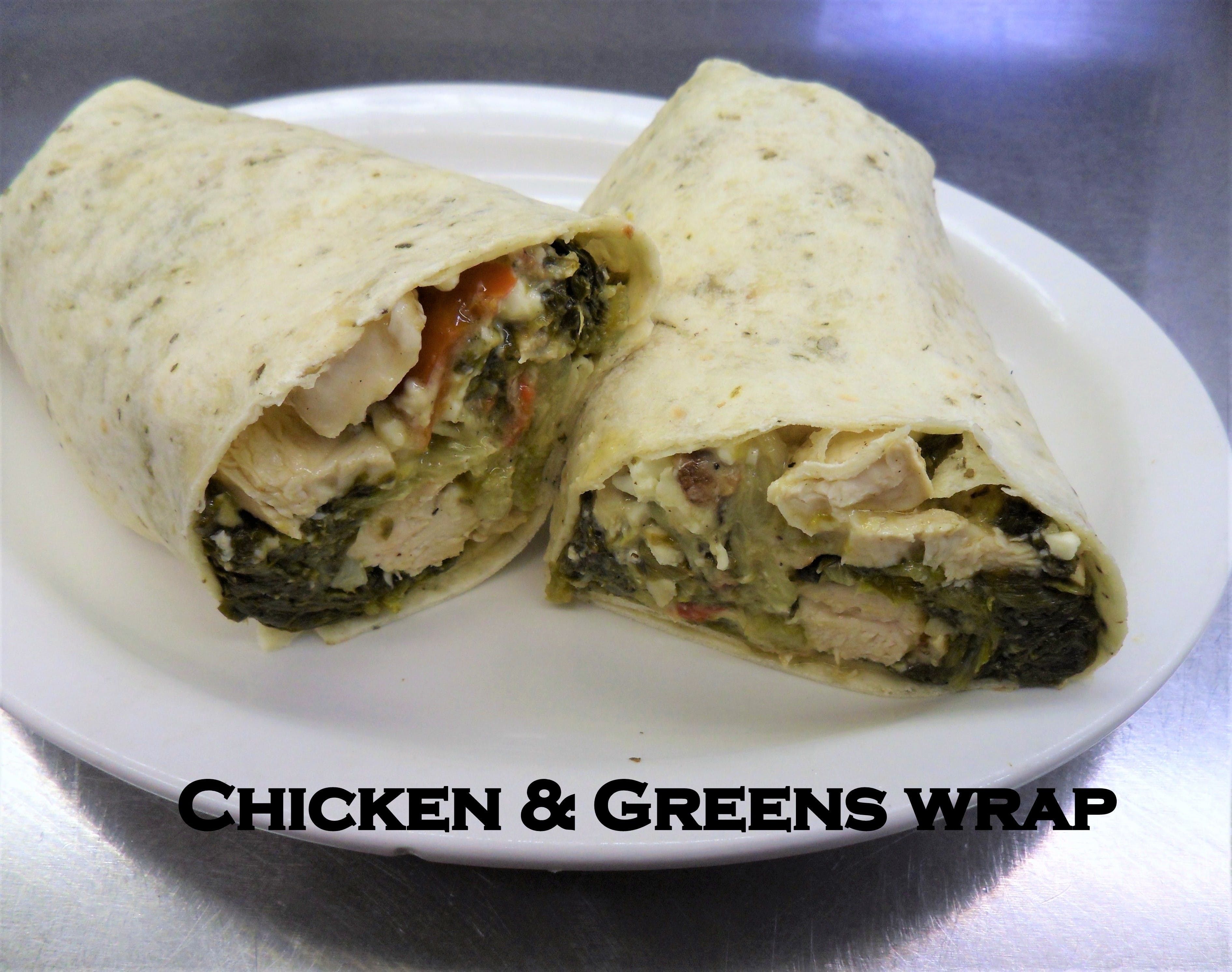 Chicken & Greens Wrap.
