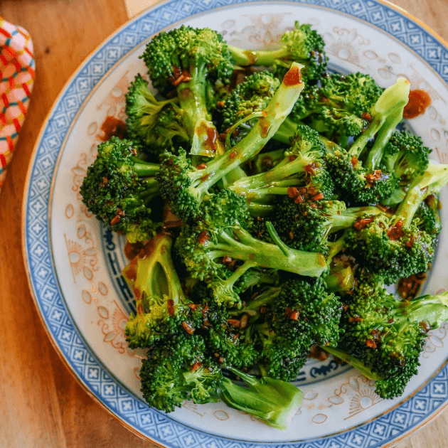 Steamed Broccoli.