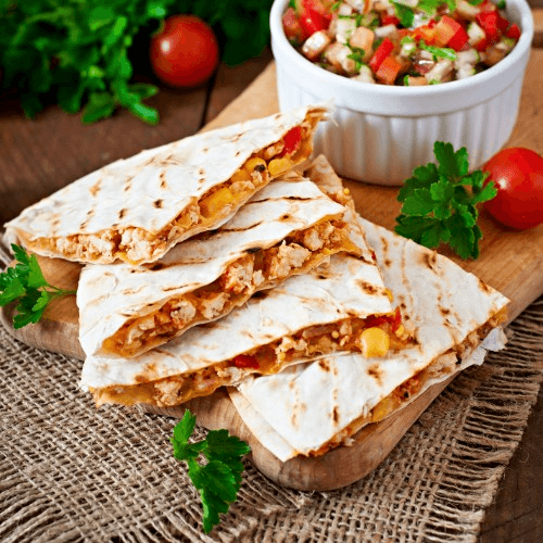 Quesadillas Rellenas de Pollo (Stuffed Chicken Quesadillas)