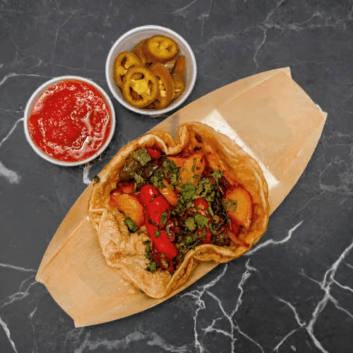 Dinner Veggie Tacos Al Carbon.