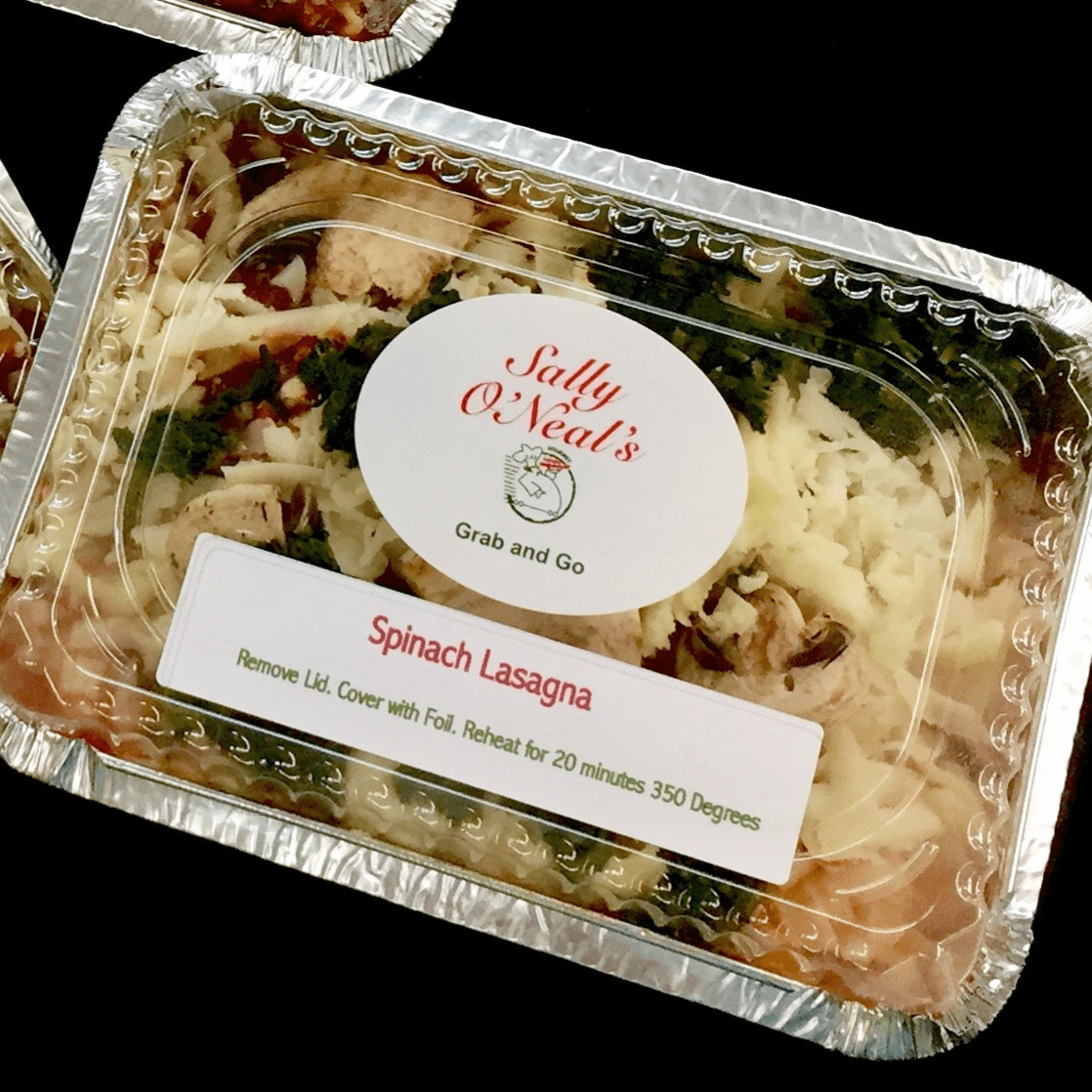 Frozen Pasta: Spinach & Mushroom Lasagna Pasta.