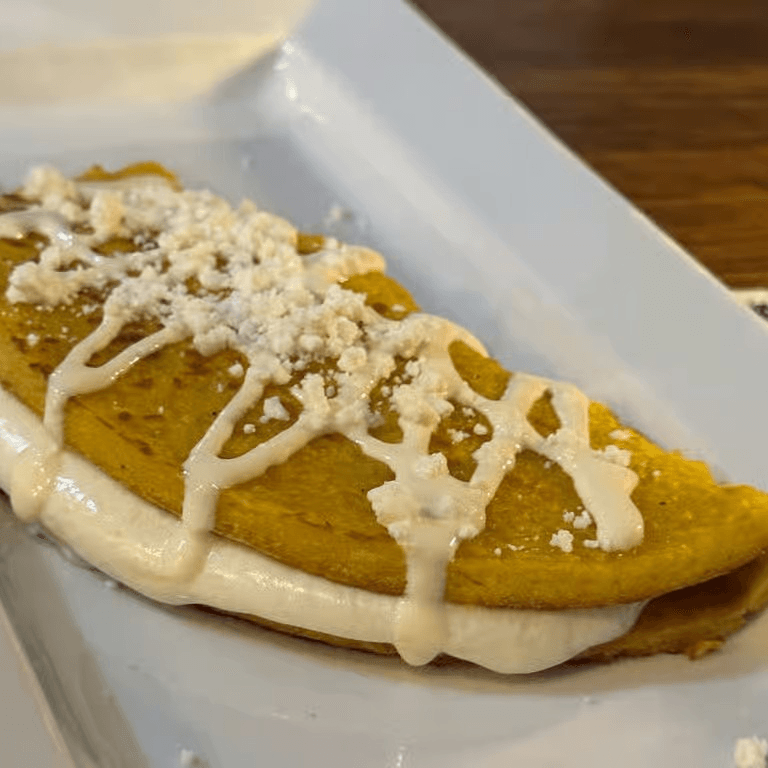 Cachapas Cheese with Protein.