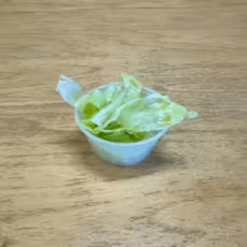 3 oz. Extra Lettuce.