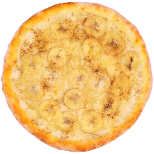 Sweet Cinnamon Banana - Dessert Pizza.