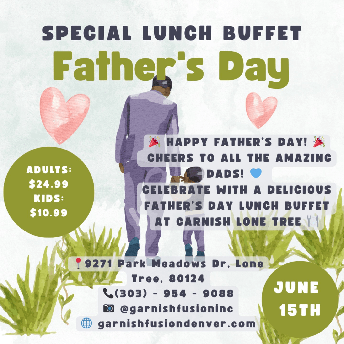 👔 Father's Day Lunch Buffet Feast – June 15 th