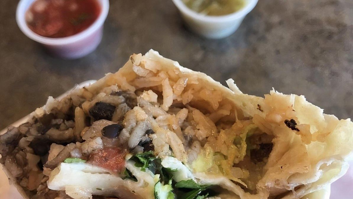 Vegetarian burrito.