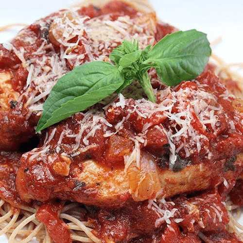 CHICKEN CACCIATORE.