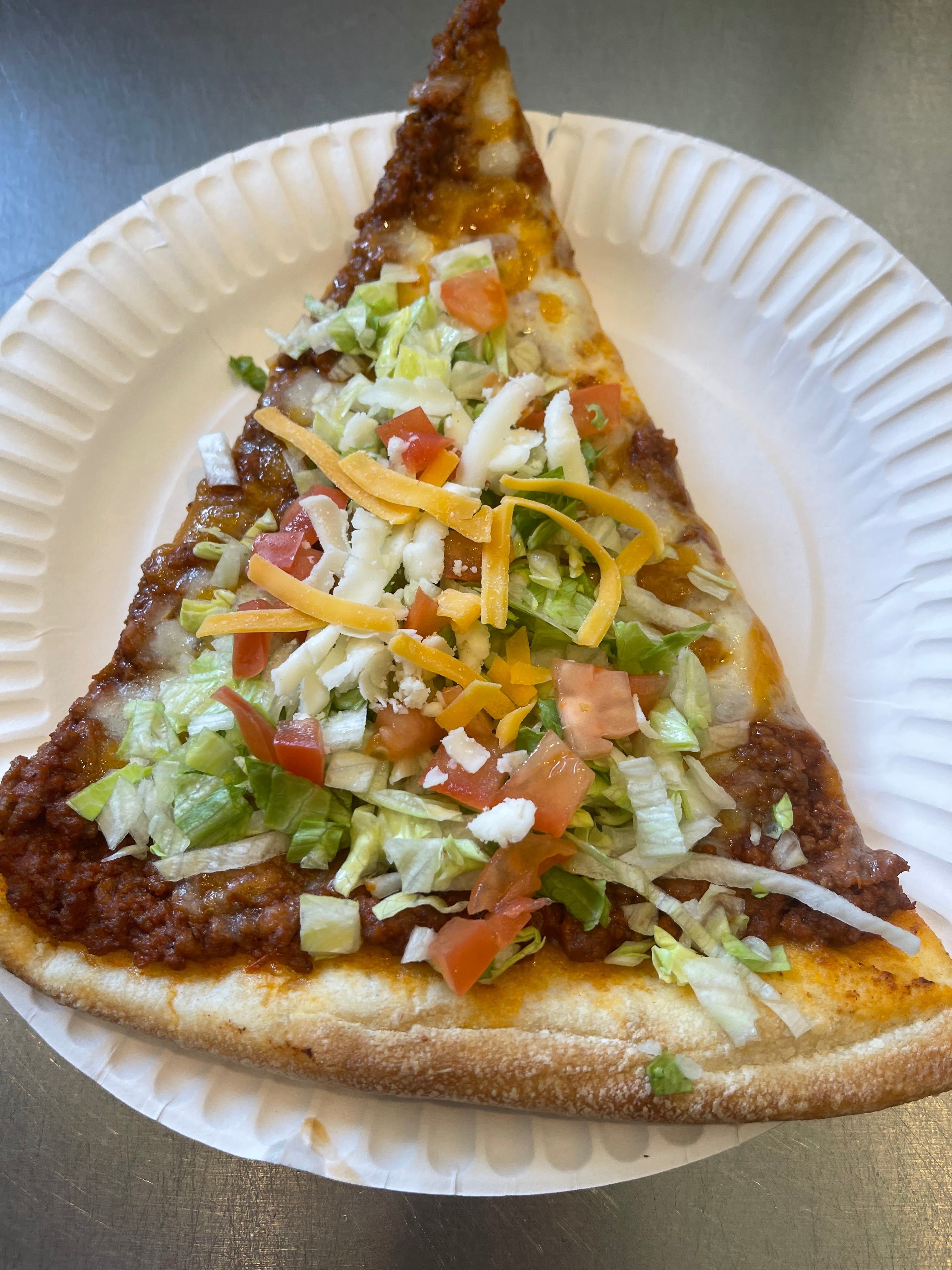 Taco Pizza Slice.