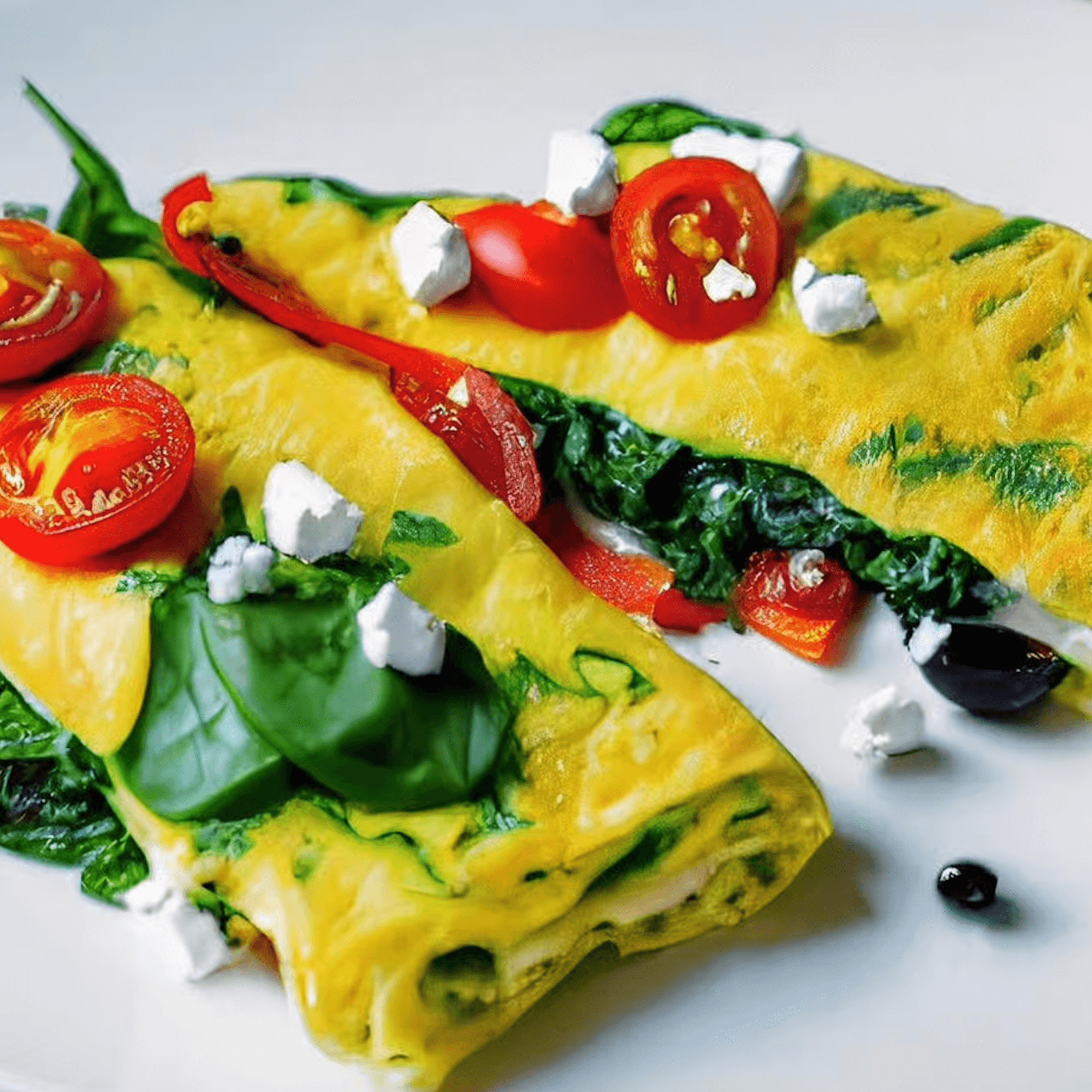Ultimate Greek Omelet.