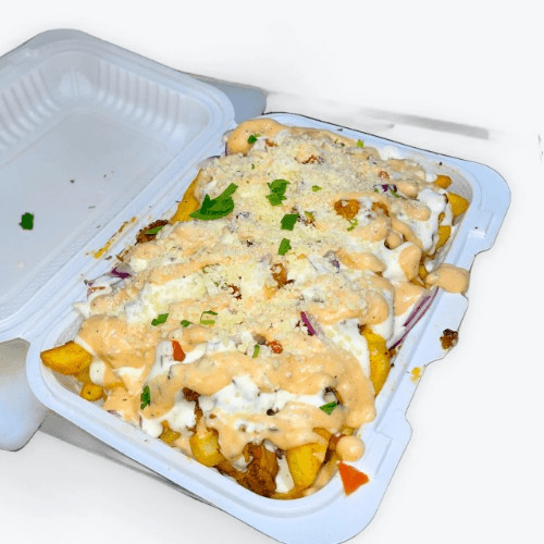 Loaded Fries with Protein.