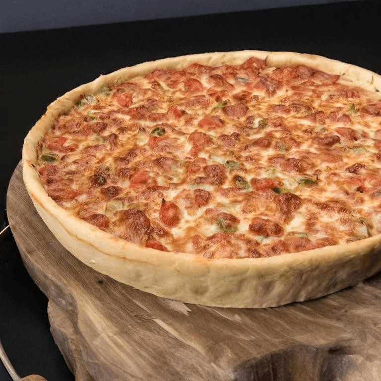 5 Topping Pizza Deep Pan Siciliana.