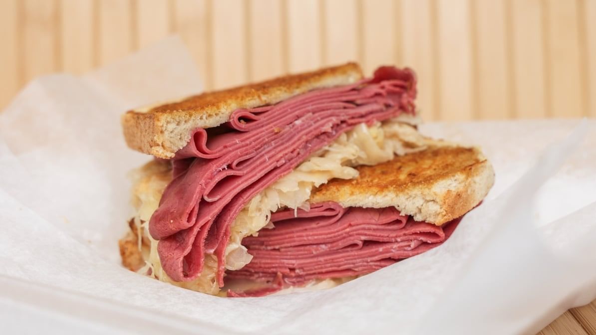 Grilled Corned Beef.