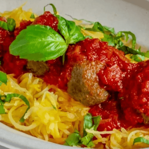 Meatballs & Spaghetti Squash.