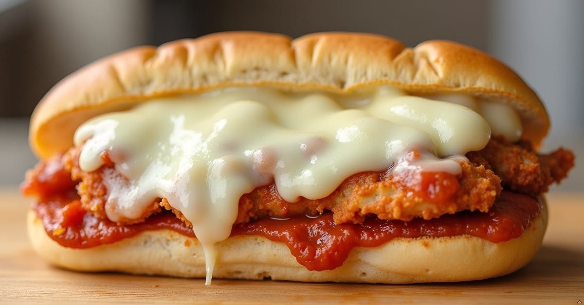 Chicken parmigiana sub.