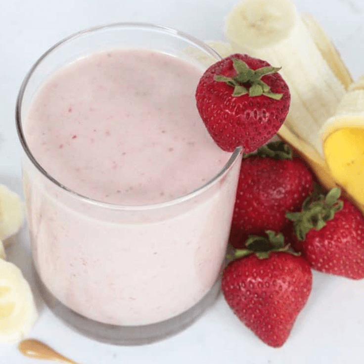 Strawberry Banana Smoothie.