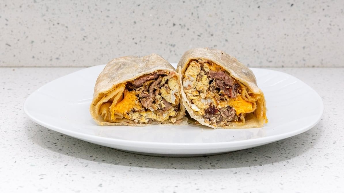 Steak & Eggs Breakfast Burrito.