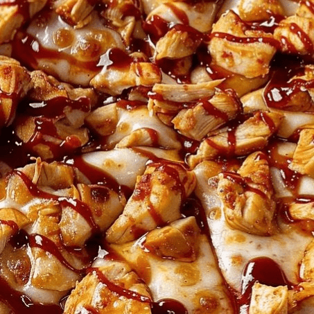 BBQ Chicken Pizza (Sicilian Style).