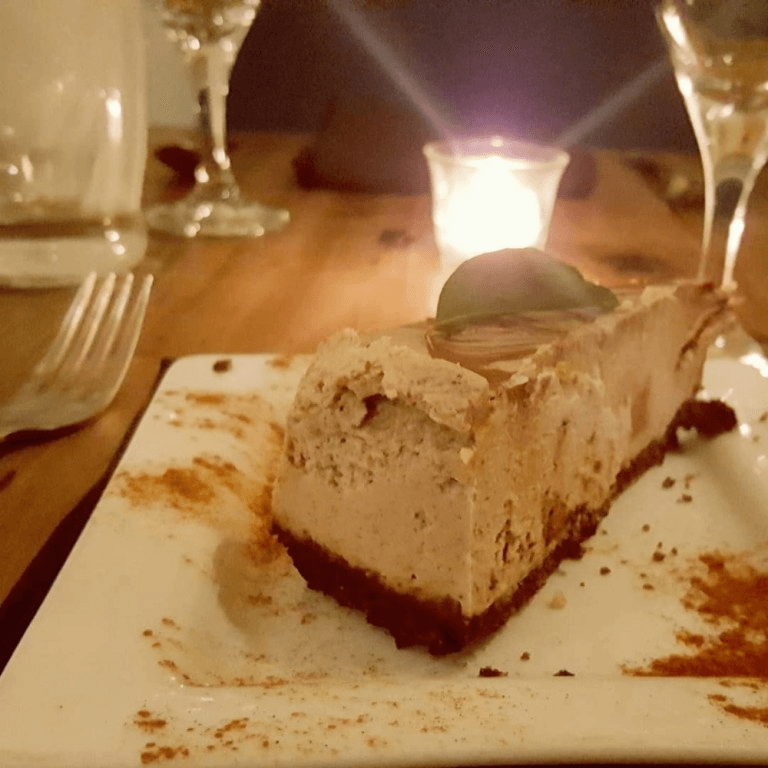Rawdacious chocolate chai cheesecake.