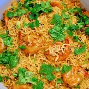 Shrimp Biryani.