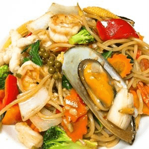 Spaghetti Khee Mao Talay.