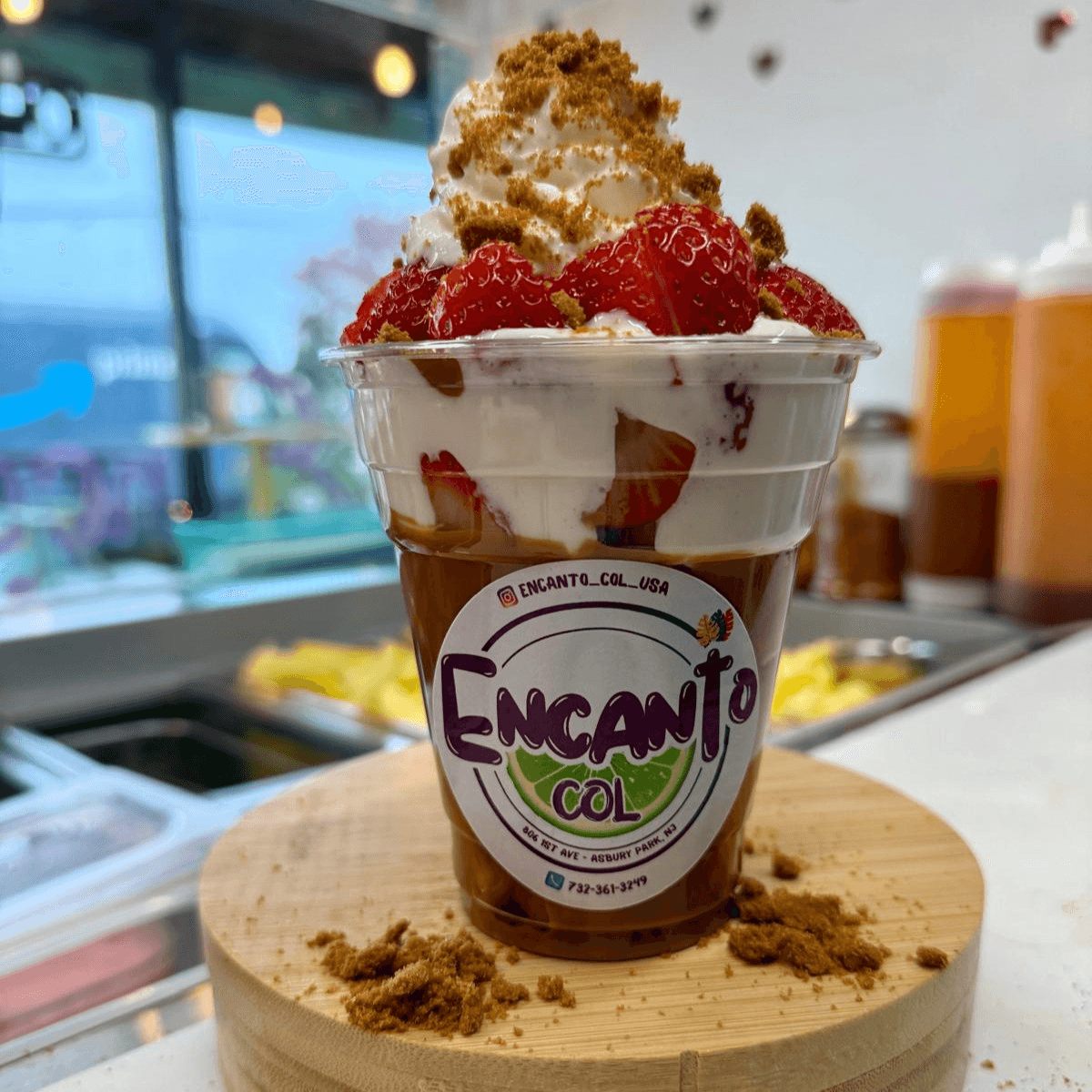 Fresas Con Crema Biscoff.