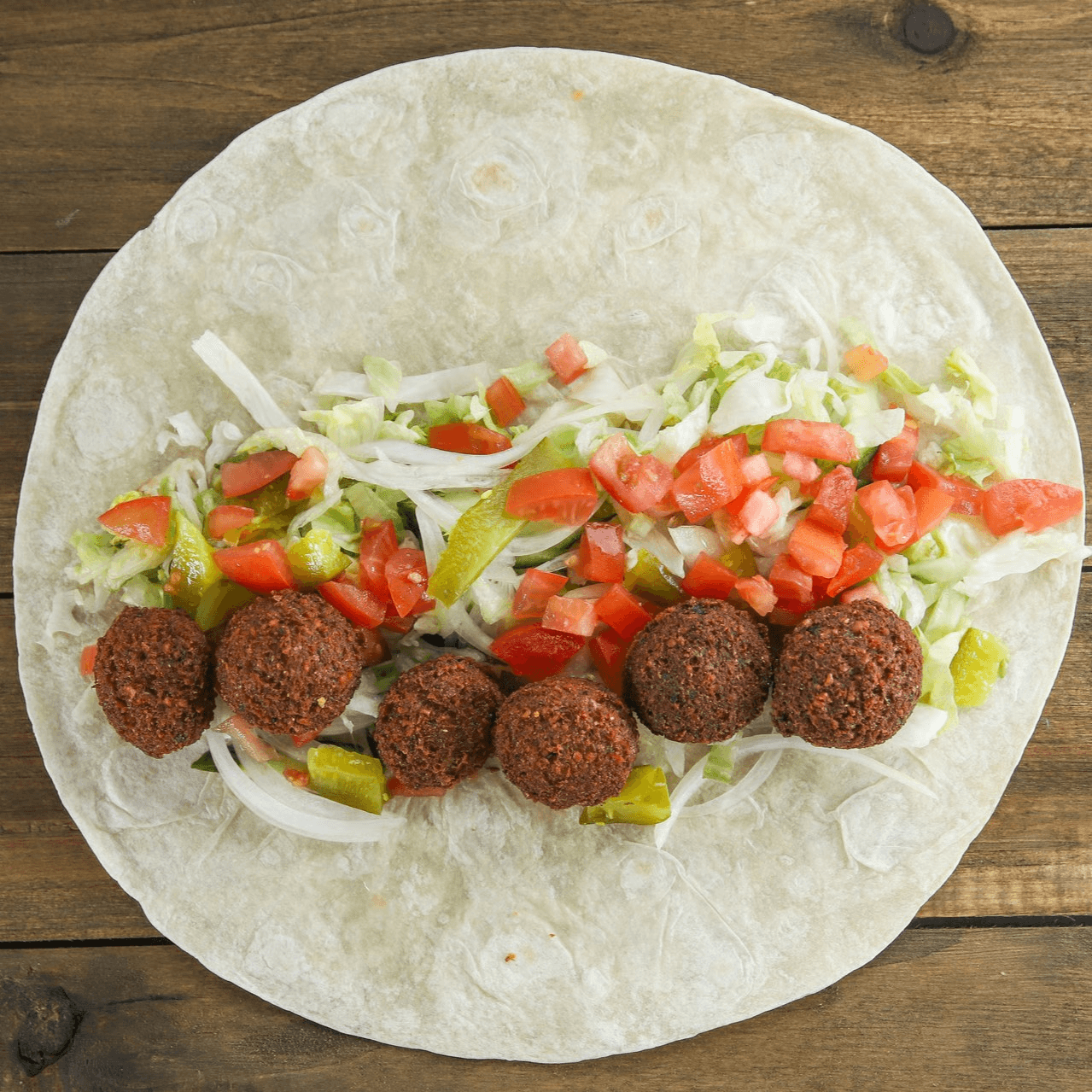 Falafel wrap.