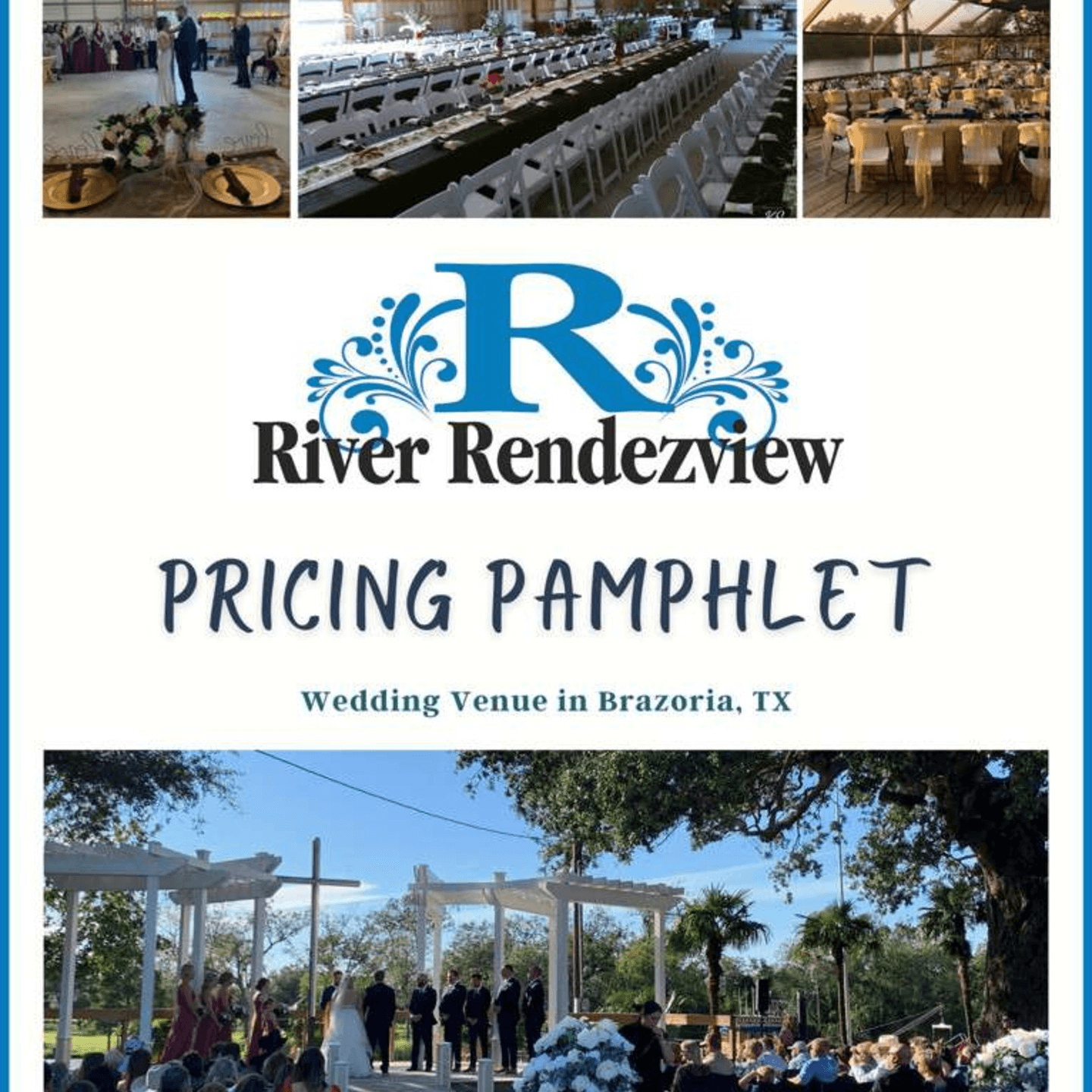  River Rendezview Wedding Pricing Pamphlet