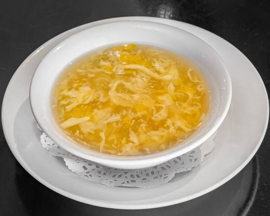 Velvet Corn Egg Drop Soup.