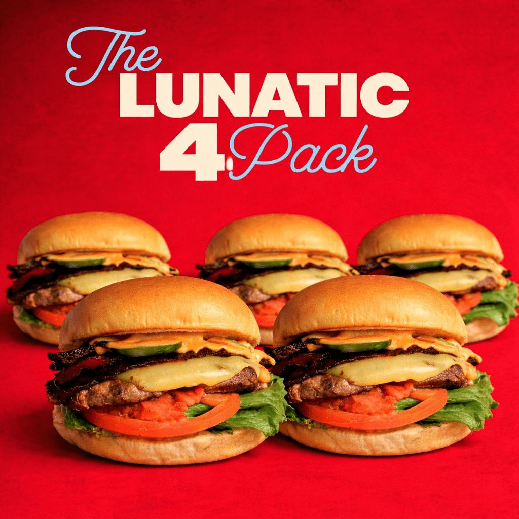 Pack of 4 Lunatic Burger.