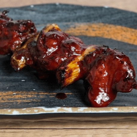 Chicken Liver (Jidori)skewer tare　地鳥レバー串.