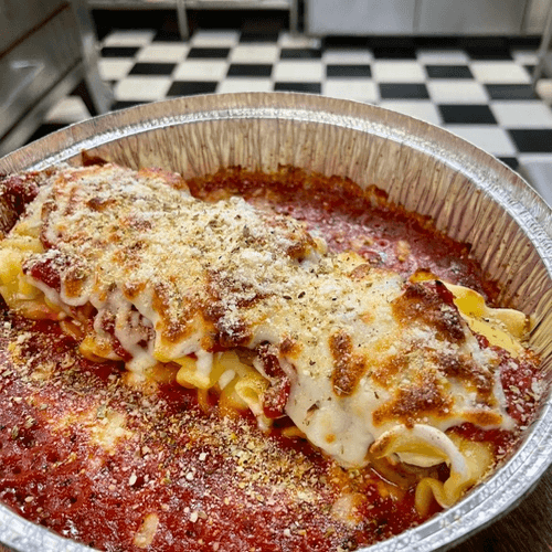 Baked Lasagna with Meat.