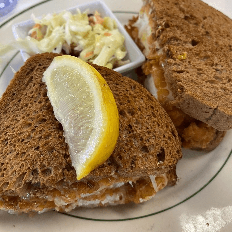 Grouper Reuben Sandwich.